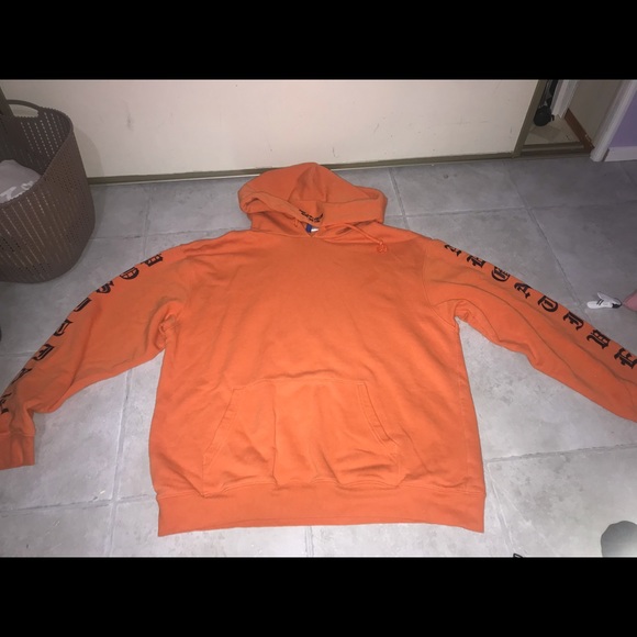 Bright orange large hoodie - Picture 3 of 3
